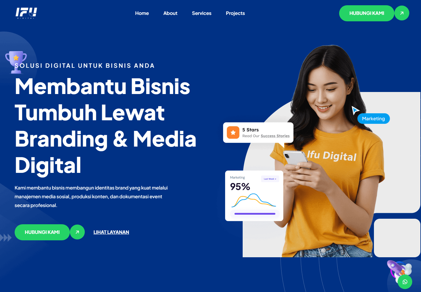 Tampilan website IFU Digital